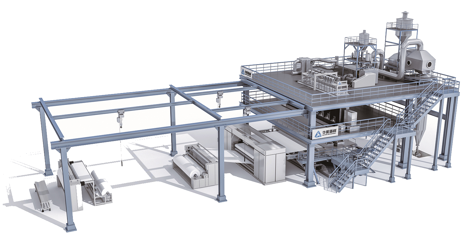 Tubular drawing thermal bonding production line